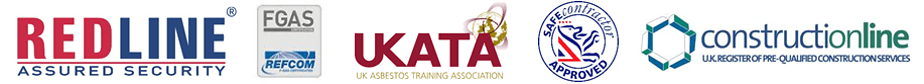 Redline Assured Security, F-Gas REFCOM, UKATA, Safecontractor Approved & Constructionline